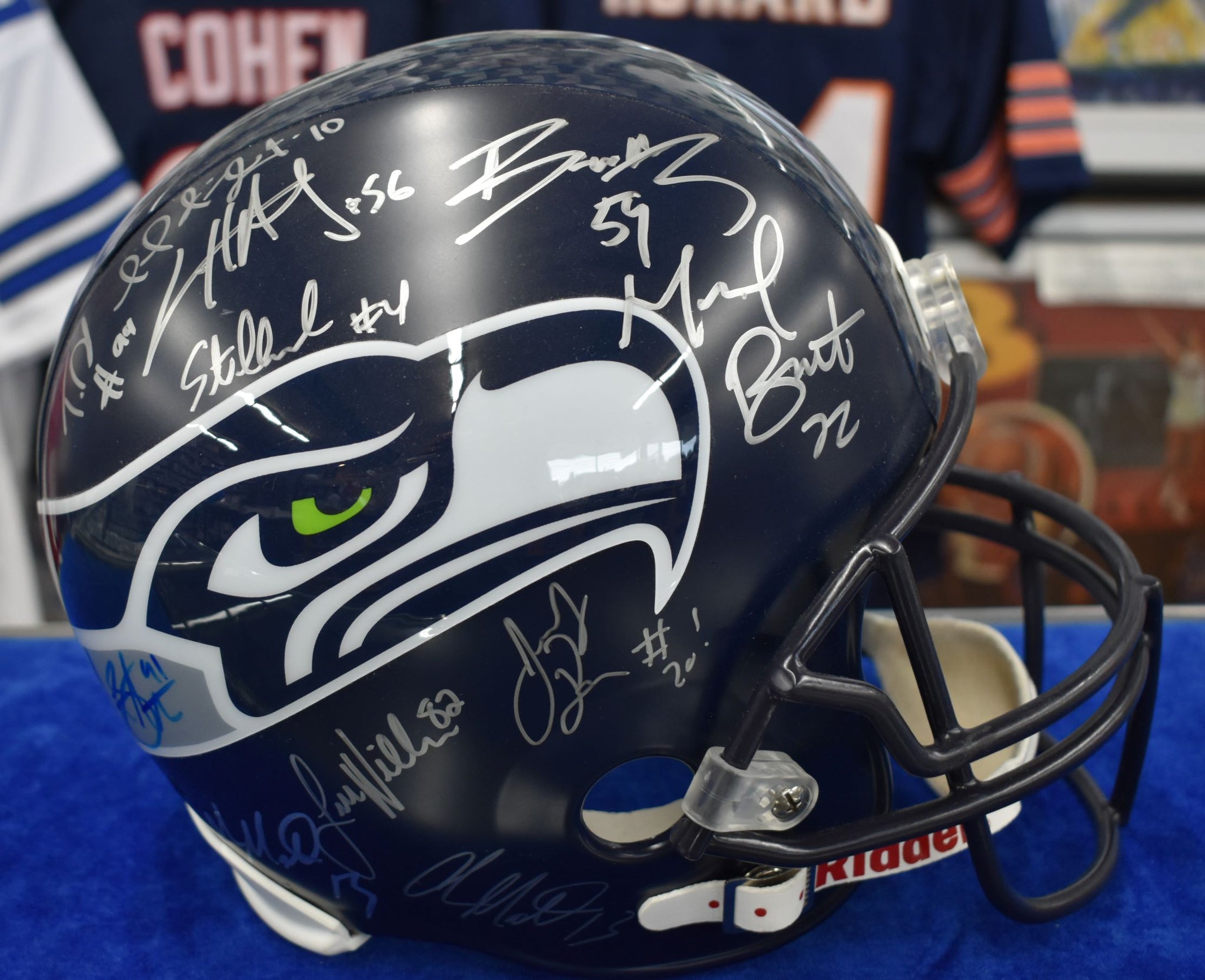 seahawks signed helmet