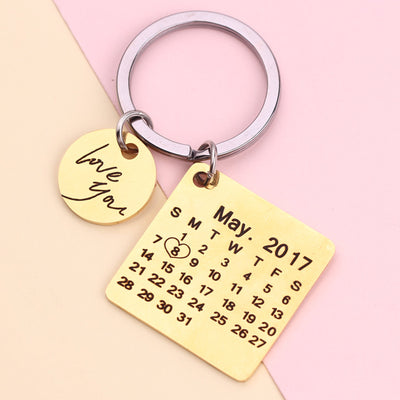 personalized gold keychain