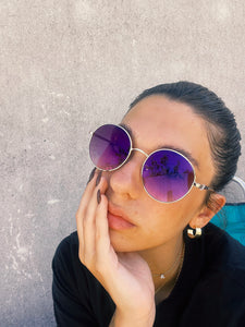 Óculos V10013 espelhado lilás