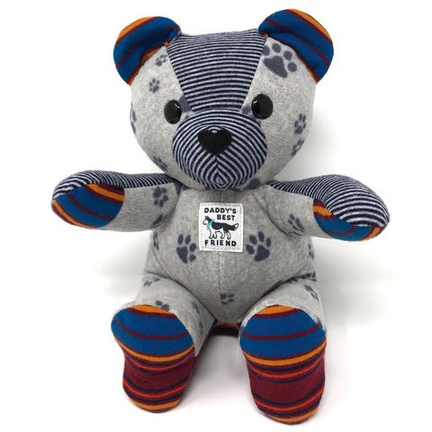 ours en peluche souvenir patchwork