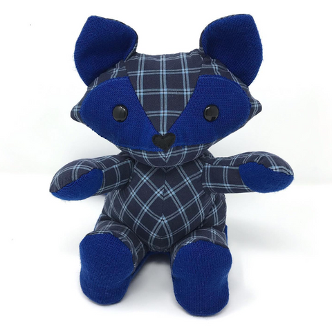 memory fox made from clothes