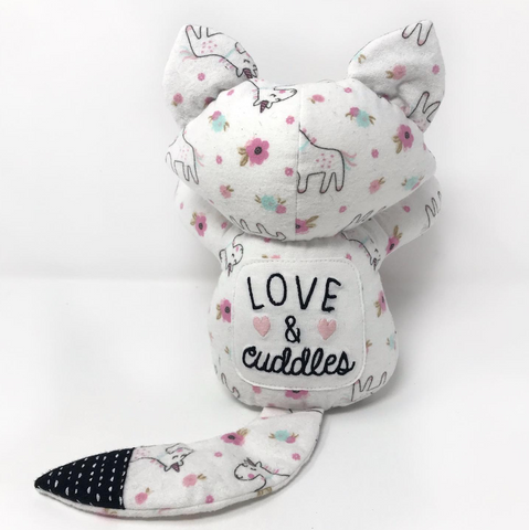 tenue bébé renard peluche