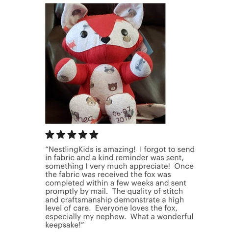 memory fox stuffed animal review