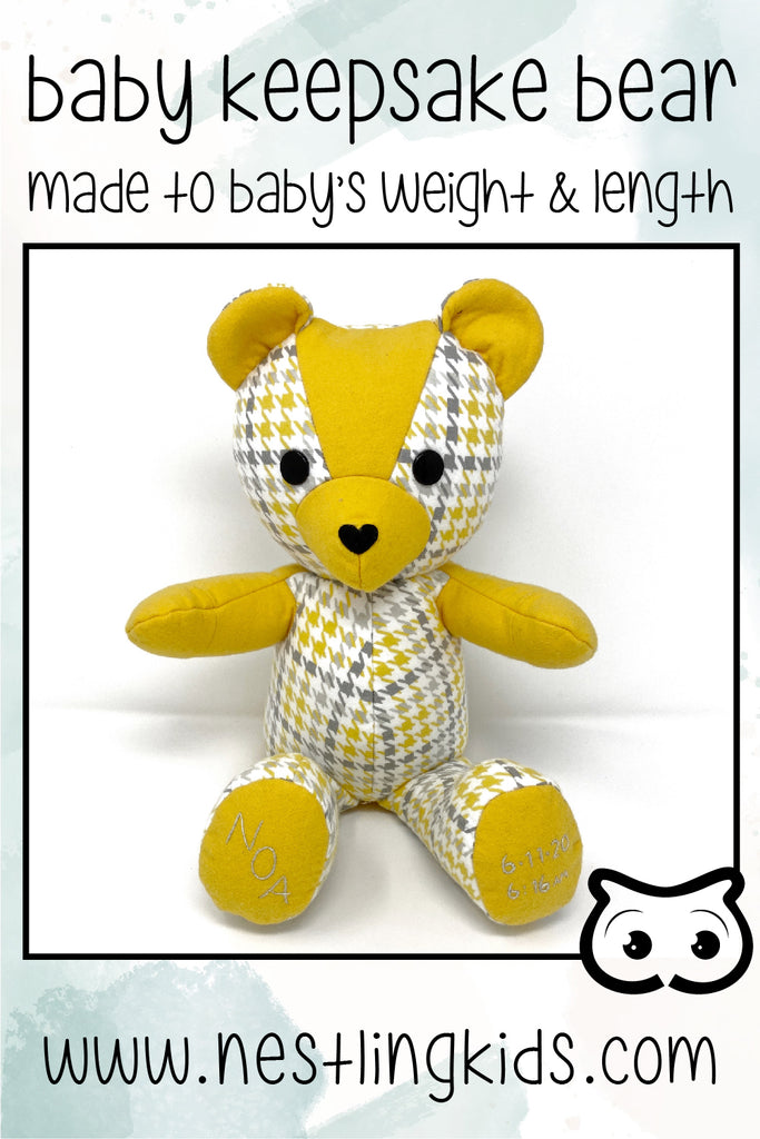 bébé ours à mémoire de poids à la naissance