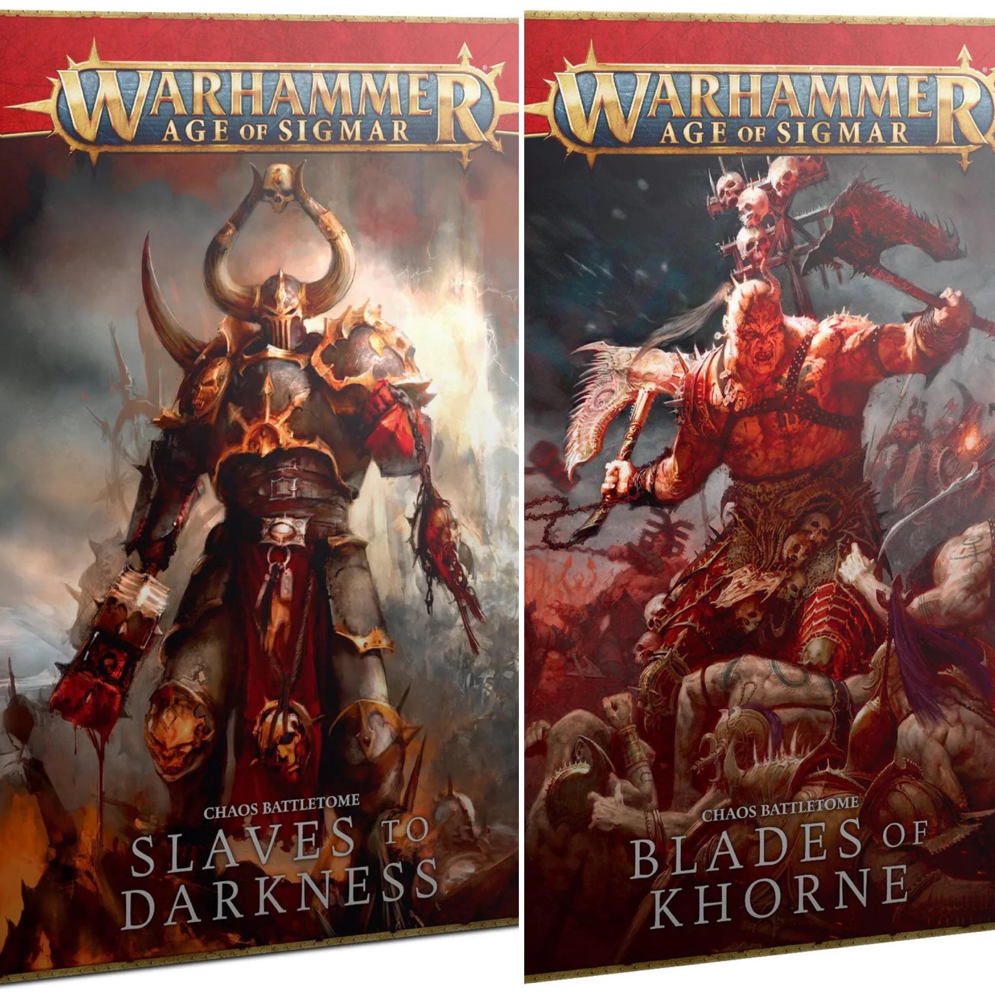 SLAVES TO DARKNESS & BLADES OF KHORNE (Warriors of Chaos) - New