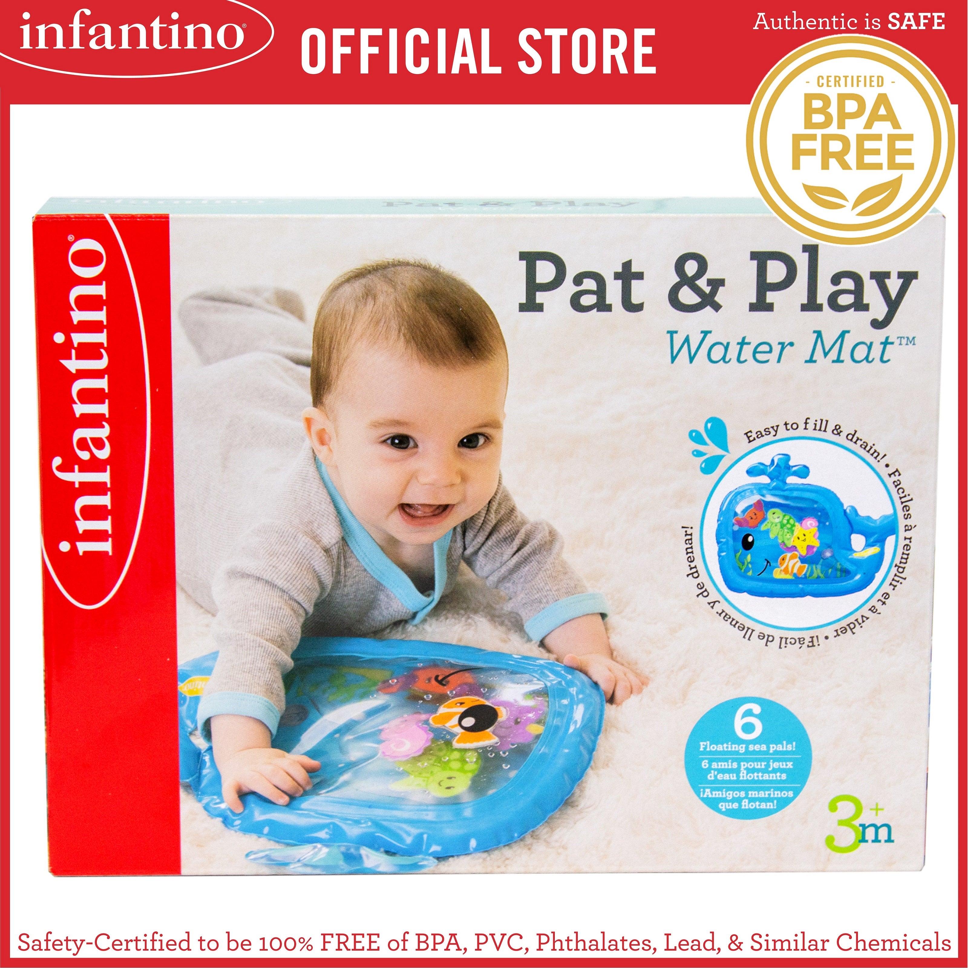 infantino pat and play water mat