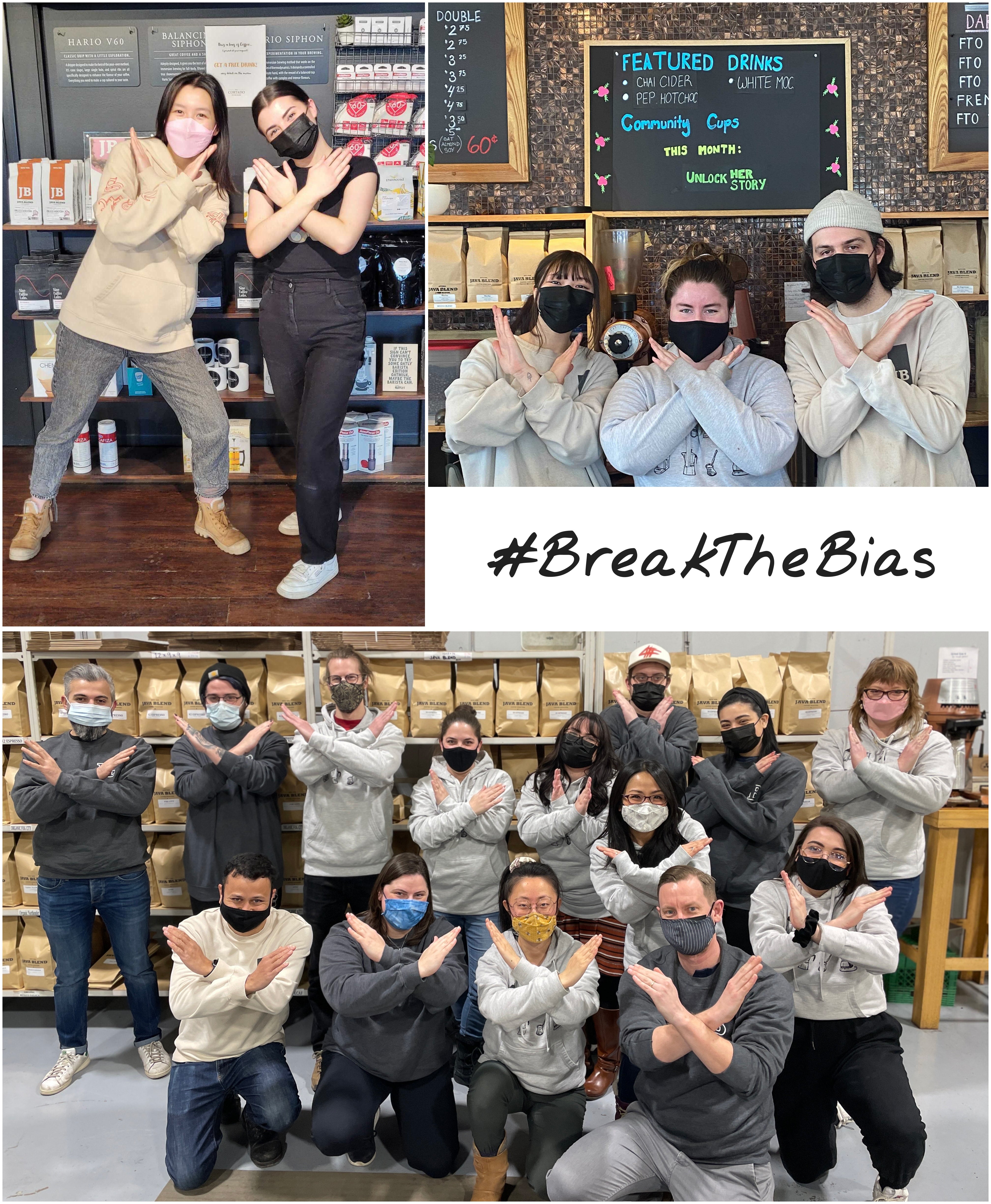 Java Blend team #BreakTheBias