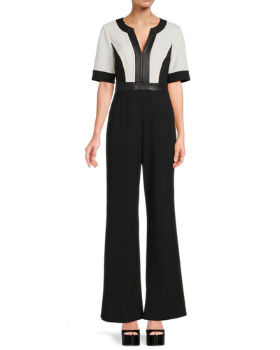 Buy Online FOCUS by SHANI - Keyhole Ruffle Cuff Jumpsuit for Women