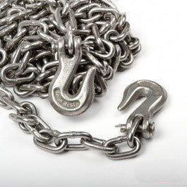 5/16" x 20 Foot Steel Metal Vehicle Tow Towing Chain with Hooks for Emergency