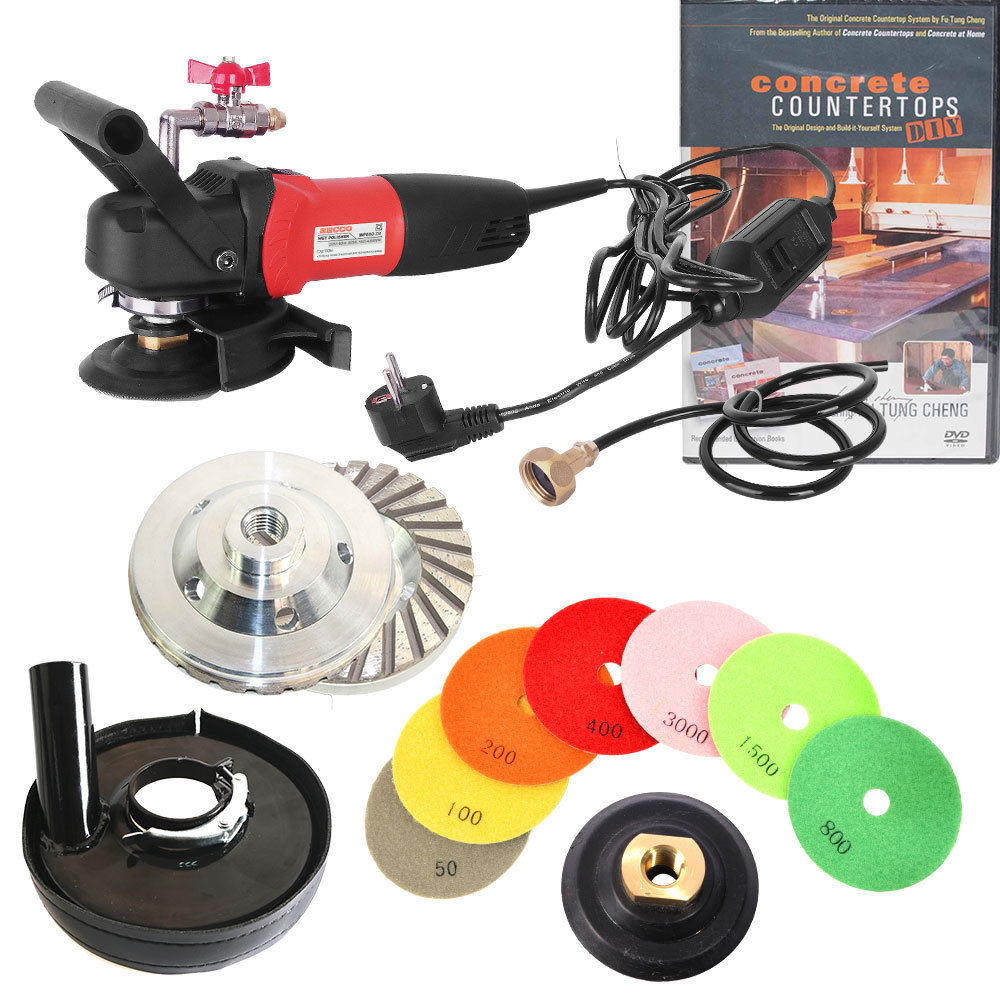 220 Volt Electric Concrete Cement Diamond Wet Polishing Grinding Kit P