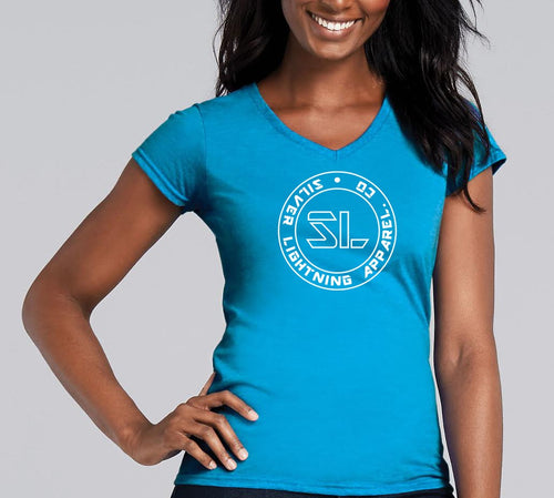 Silver Lightning Apparel Softstyle Ladies V Neck Tee