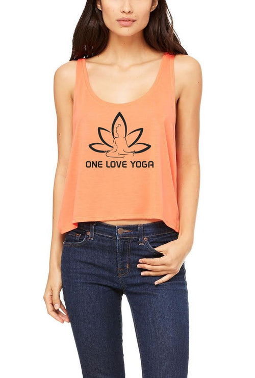 Silver Lightning Apparel Flowy Boxy One Love Yoga Tank