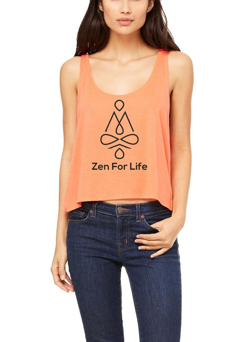 Silver Lightning Apparel Flowy Boxy Yoga Zen for Life Tank