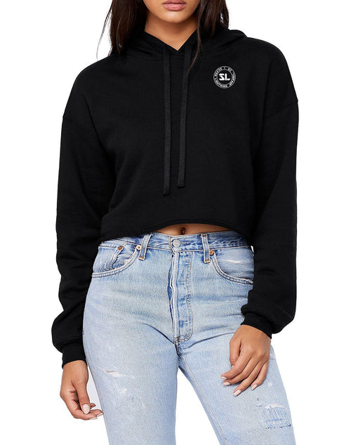 Silver Lightning Women's Cropped Fleece Hoodie