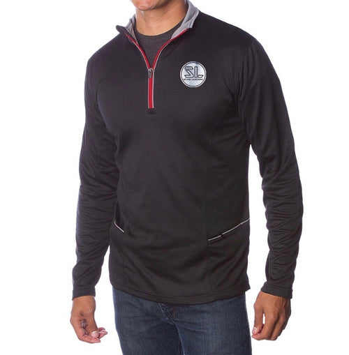 Silver Lightning Adult  Water Resistant Lightweight Poly-Tech 1/4 Zip Cadet Fleece