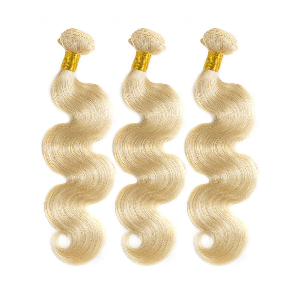 10A Brazilian Body Wave 613 Blonde Hair Bundles