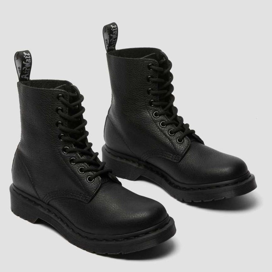 DR. MARTENS - 1460 PASCAL WOMEN'S MONO LACE UP BOOT IN BLACK LEATHER the Urban Shoe Myth