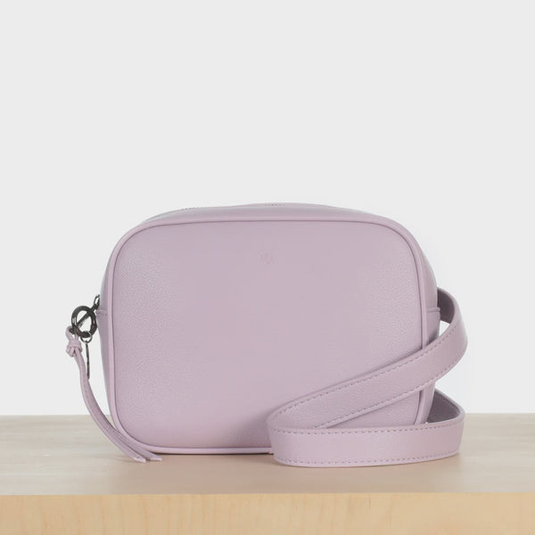 ELA HANDBAGS - BELT BAG IN PERIWINKLE PEBBLE VEGAN LEATHER - the Urban ...