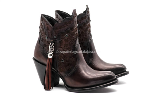 3688351 XIMENA BOVINE LEATHER HONEY  Genuine Leather Cowboy Boots and Hats  — Zapateria Guadalajara