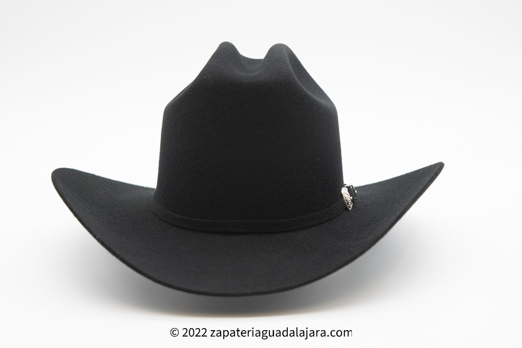 TENNESSEE 100X FELT HAT JULION BLACK | Genuine Leather Cowboy Boots and ...