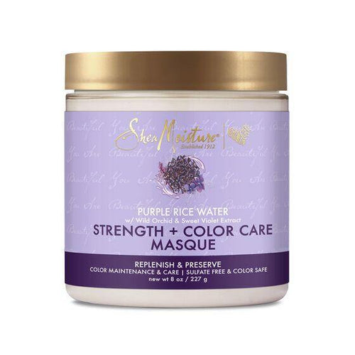 SheaMoisture Purple Rice Water, Strength + Color Care Msque, 13.5 fl oz (399 ml)