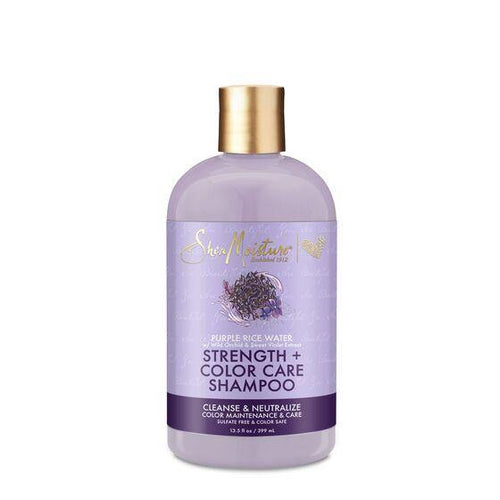 SheaMoisture Purple Rice Water, Strength + Color Care Shampoo, 13.5 fl oz (399 ml)