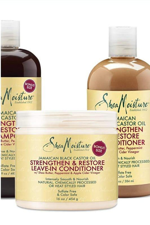 Trio Strengthen & Restore Shea Moisture with Leave-in
