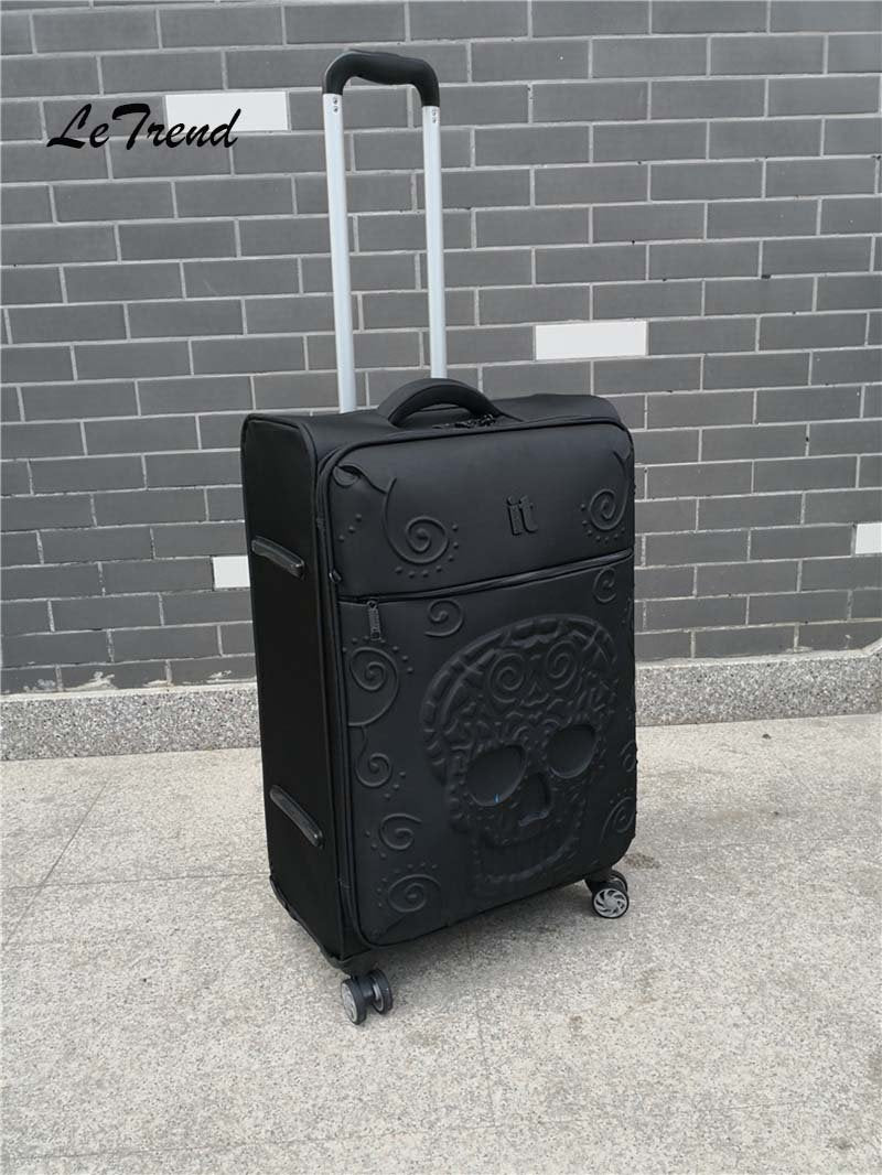 3d skull luggage