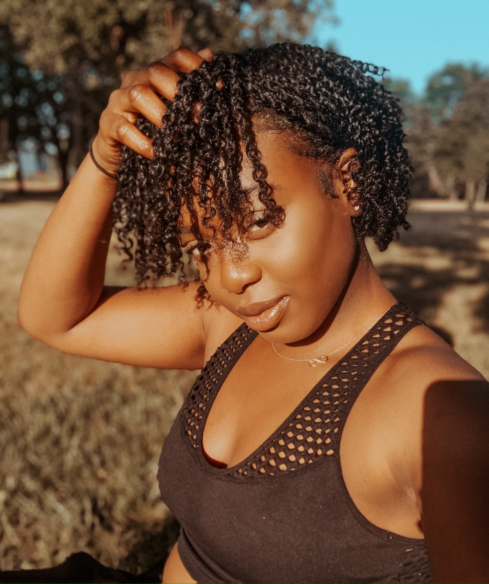 How to style mini twists on natural hair