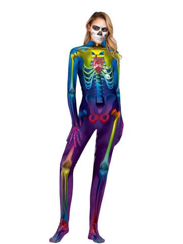 skeleton jumpsuits Halloween