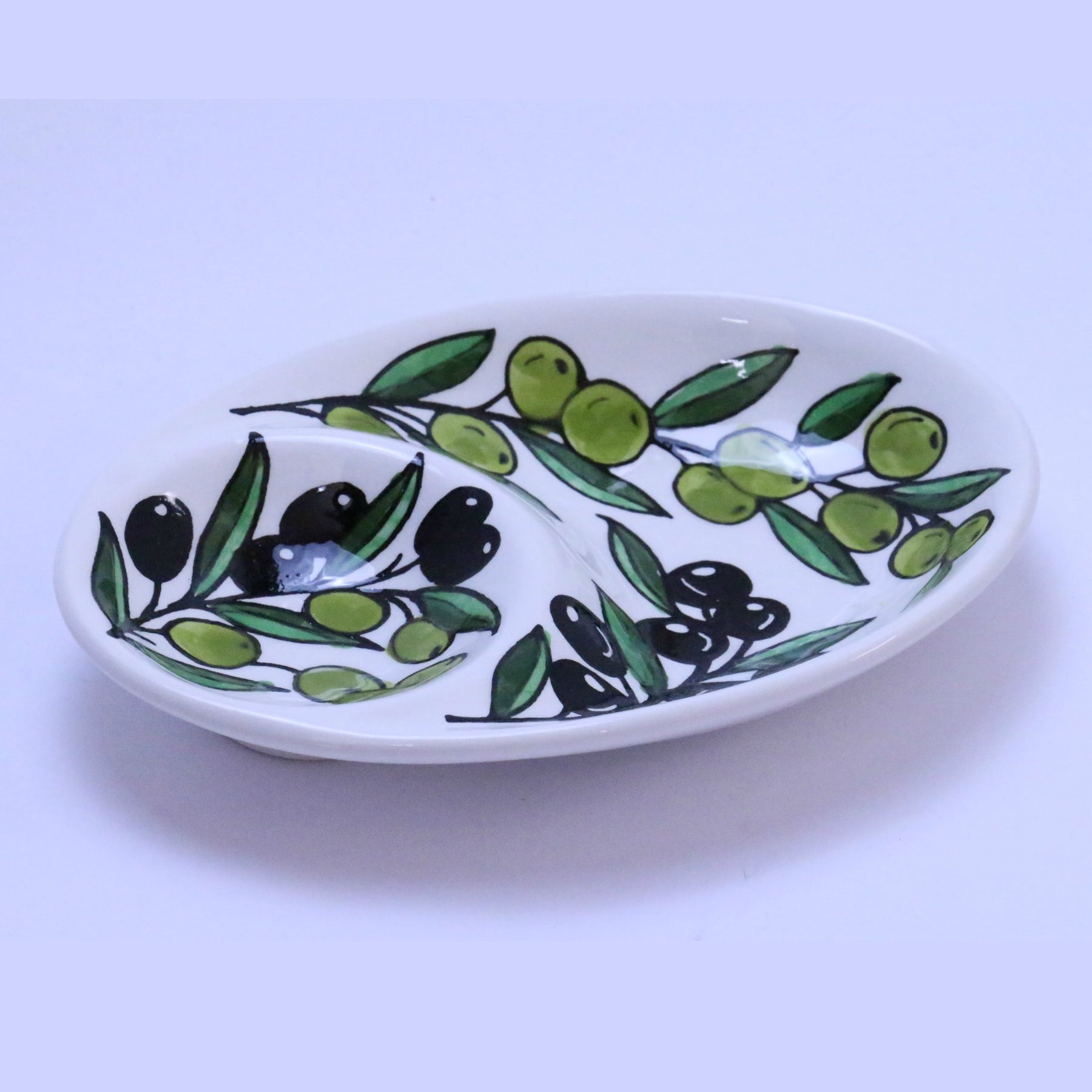 ceramic olive serving dish