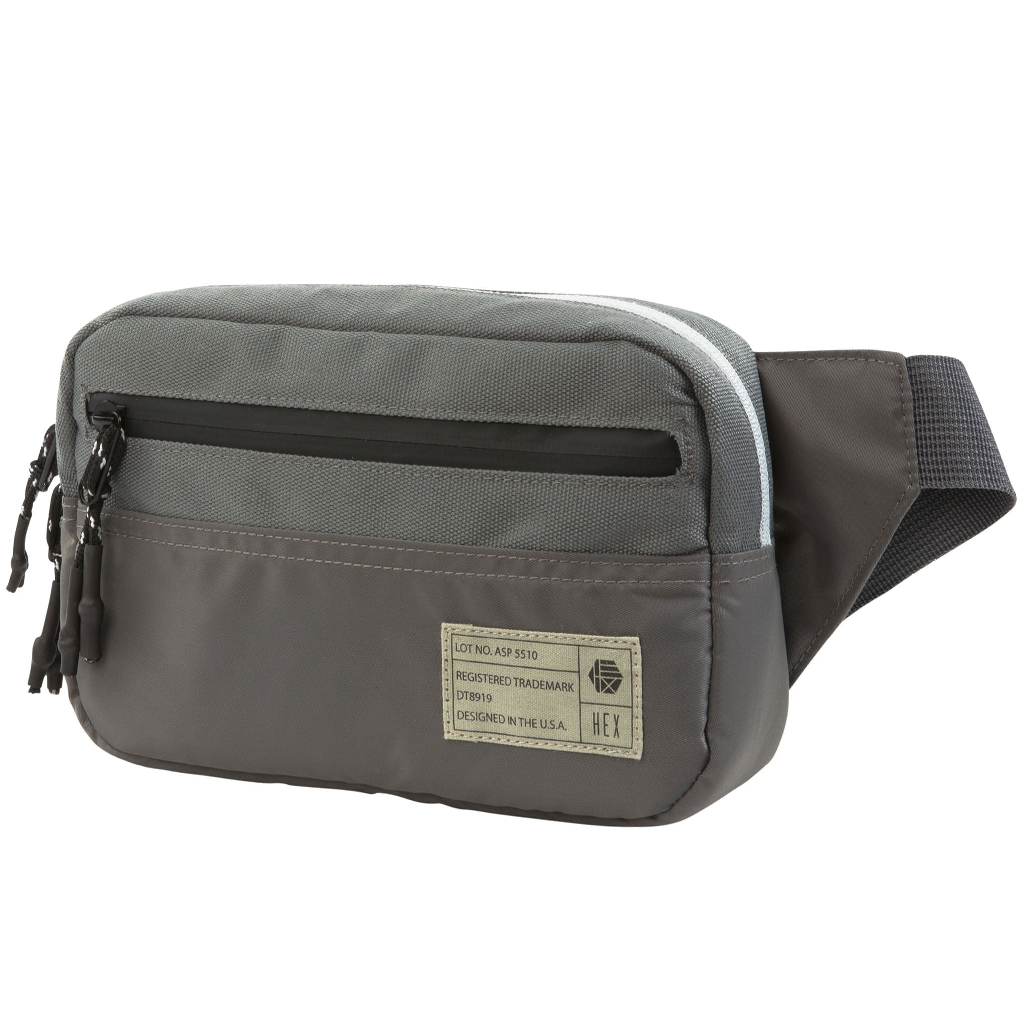 grey waist bag