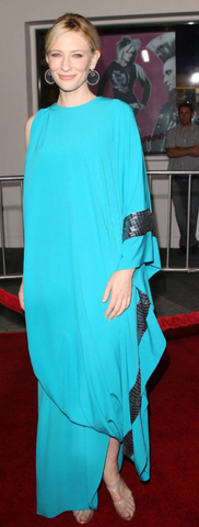 Kate-Blanchette_actress_turquoise_kaftan_dress