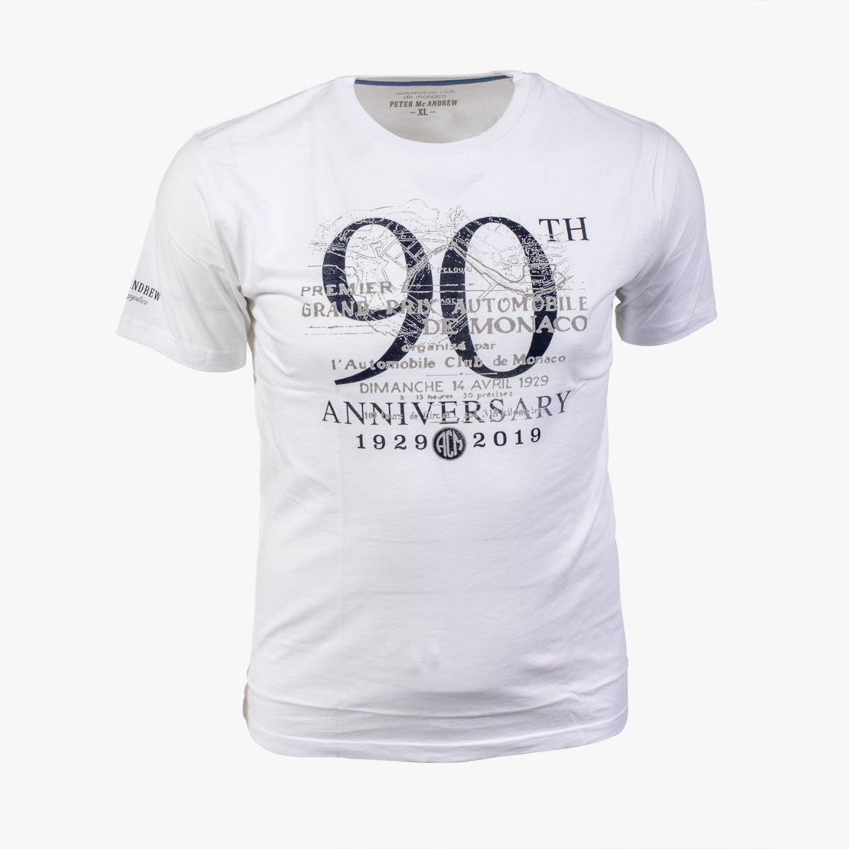 T-shirt Blanc 90eme Grand Prix de Monaco