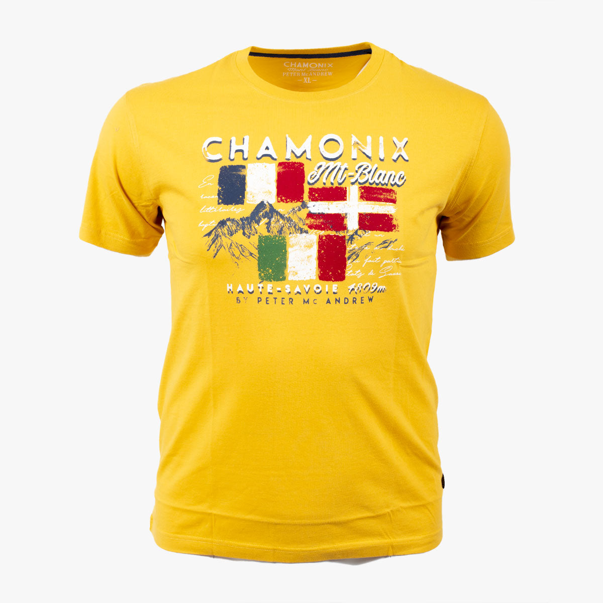 T-shirt Chamonix Mont-Blanc Jaune