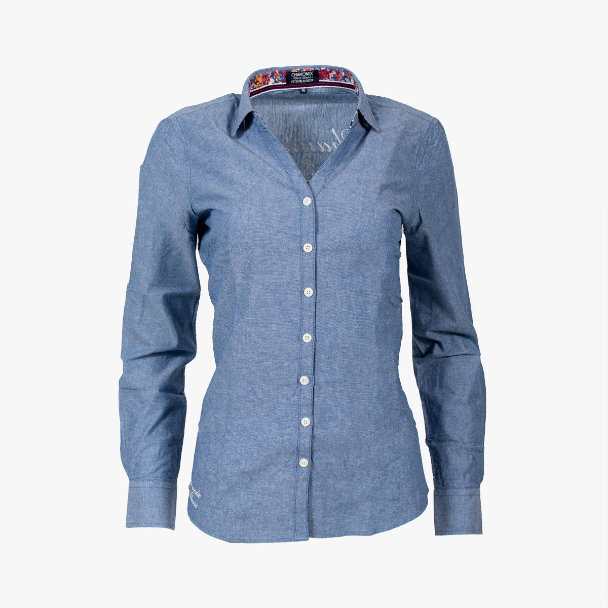 Chemise Femme en Chambray - Bleu