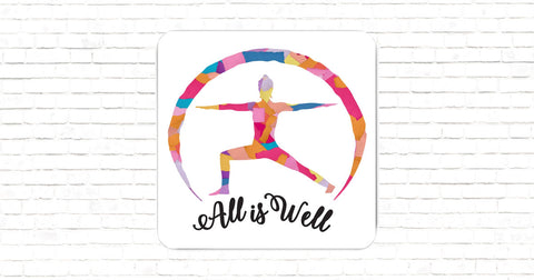 All is Well "Warrior Pose" Magnet