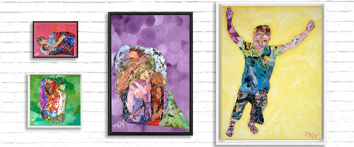 Collage Framed Canvas Prints