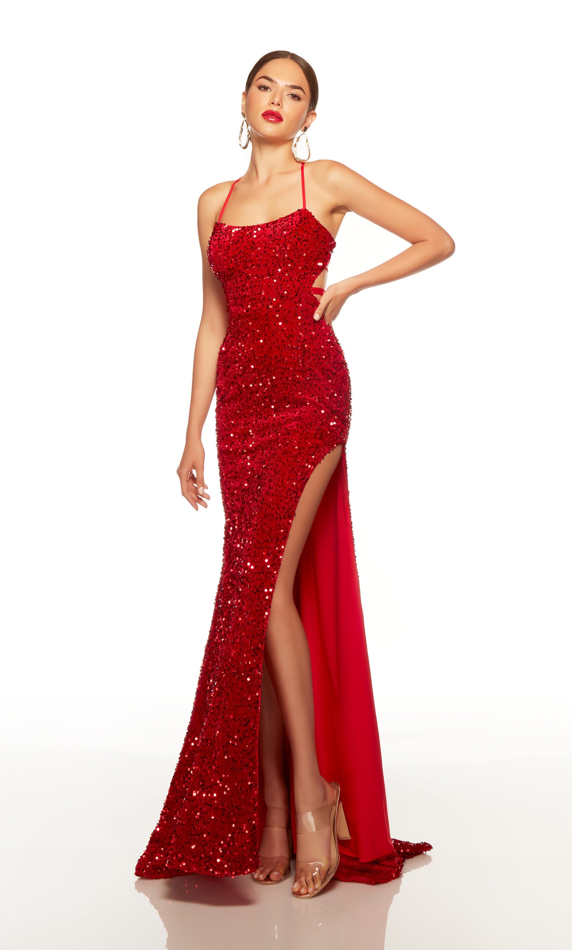 Strappy Back Sequin Long Gown 61333 – Sparkly Gowns