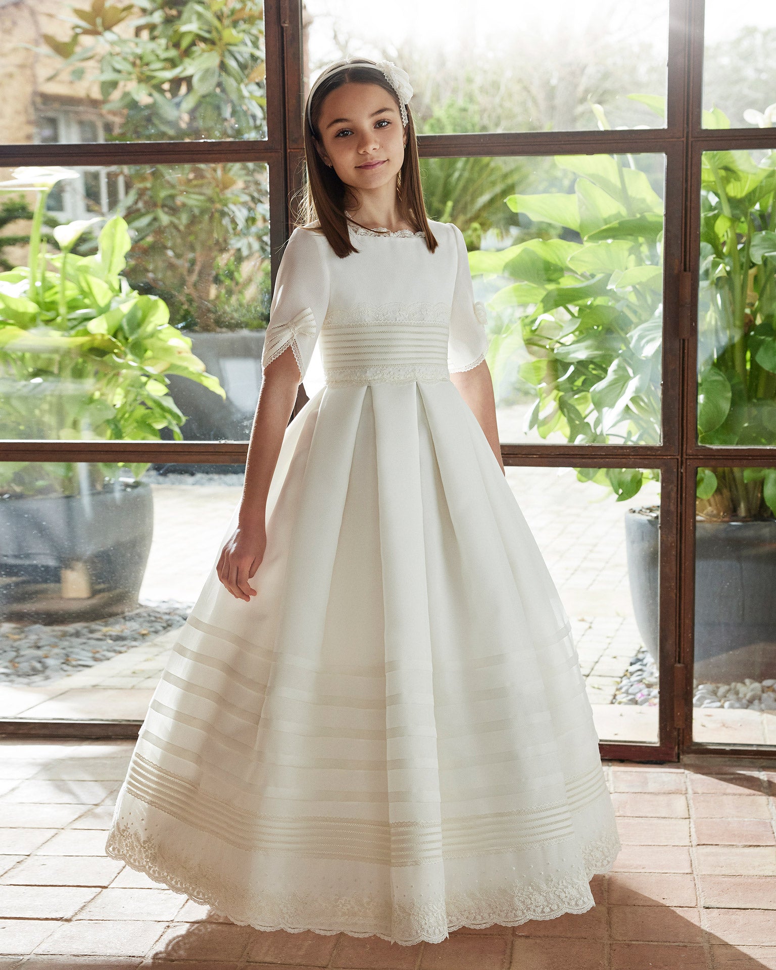 Rosa Clara R532 Classic Communion Gown *REQUEST PRICE – Sparkly Gowns
