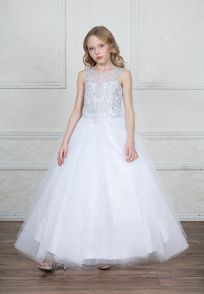 sparkly communion dresses