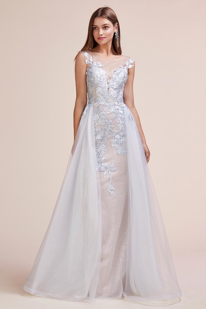 overskirt evening gowns