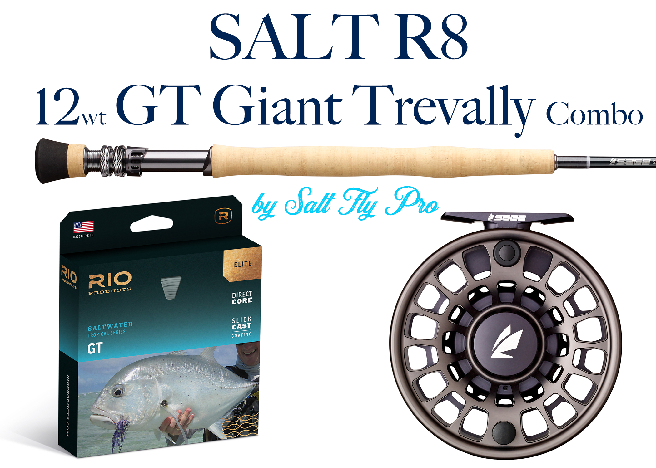 Sage SALT R8 11wt ROOSTERFISH Fly Rod Combo Outfit - NEW!