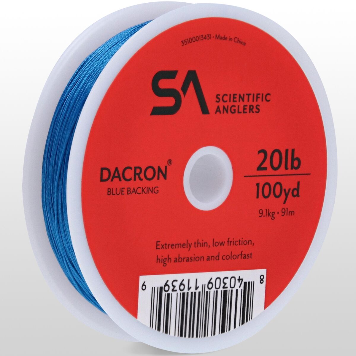 Dacron Backing / Bulk Spool, aqua