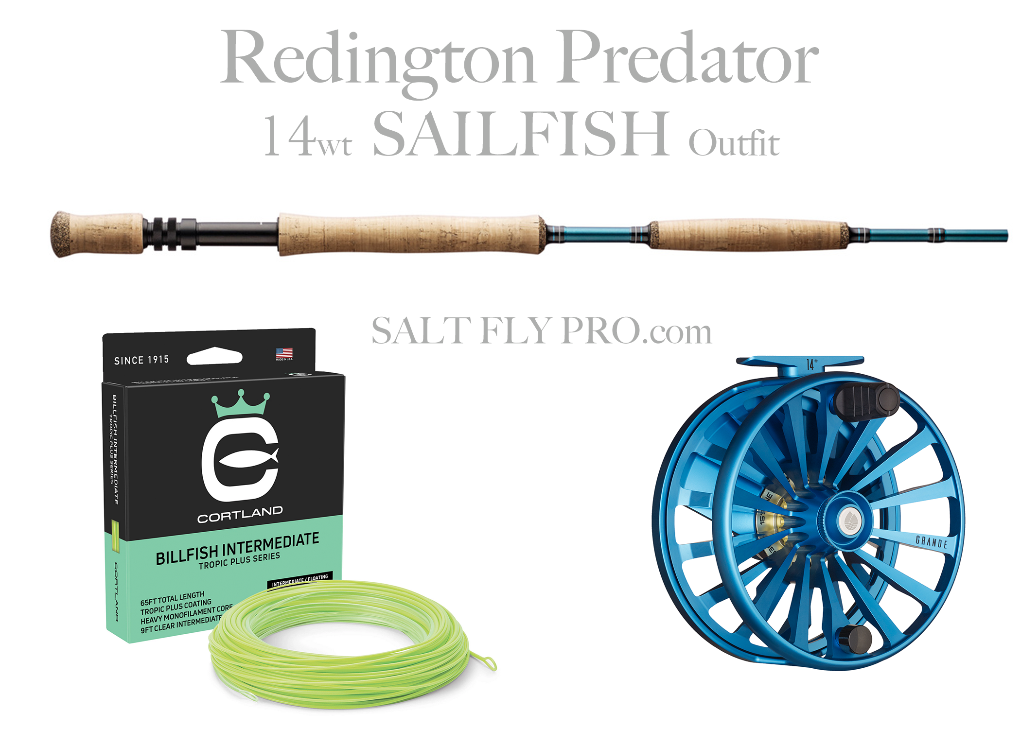 Redington GRANDE Fly Reels - Marine Blue