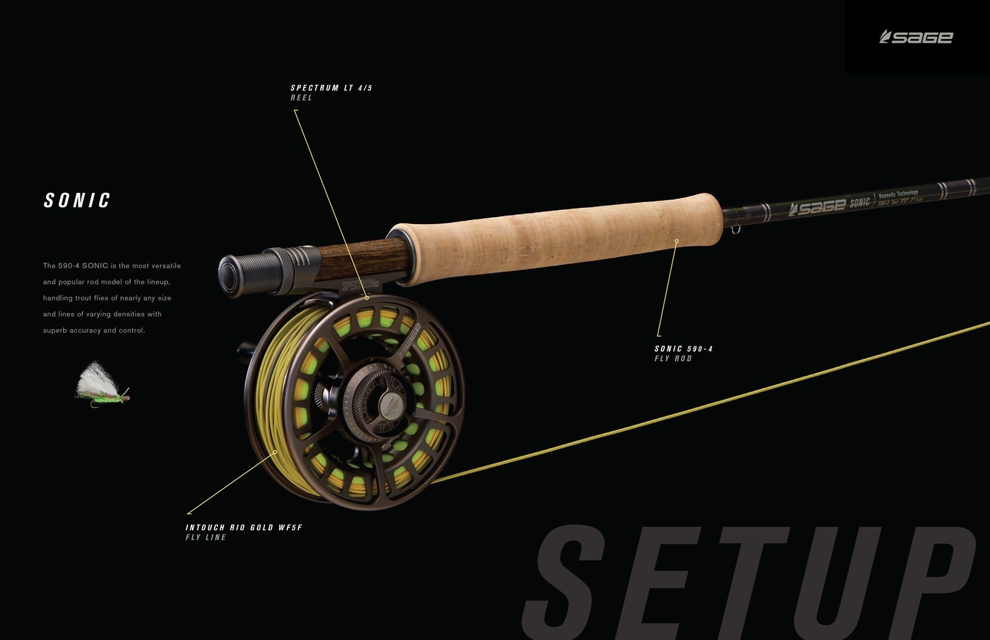 Sage Sonic 9' #5 Weight Outfit with Sage Spectrum C Reel & Rio Grand E –  Creekside Angling Company