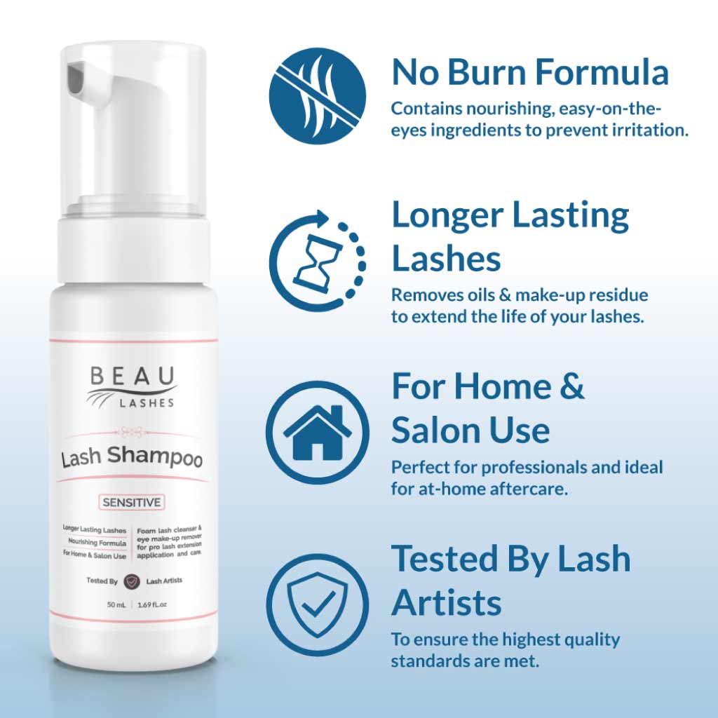 Eyelash Extension Cleanser Sensitive Shampoo | Beau