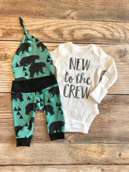 baby bear coming home outfit