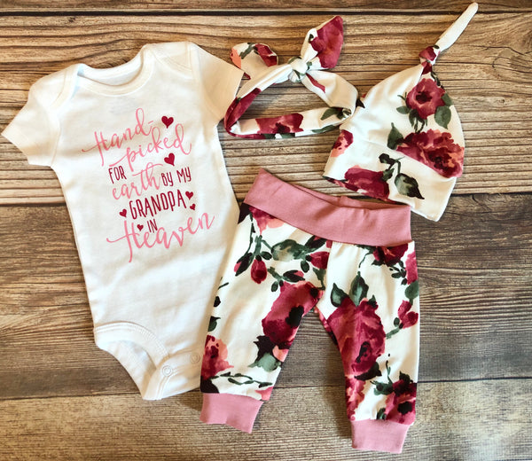 rainbow baby coming home outfit girl