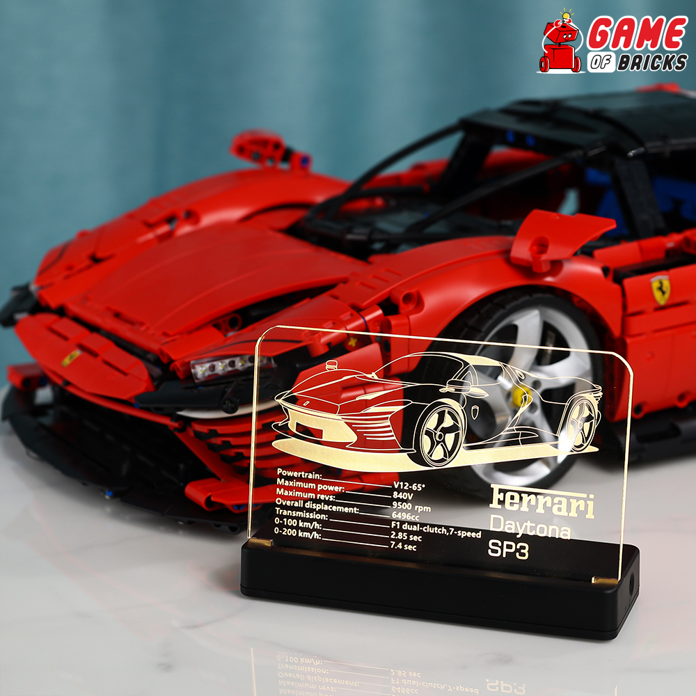 Build Your Own Ferrari Brick-by-Brick with the LEGO Daytona SP3